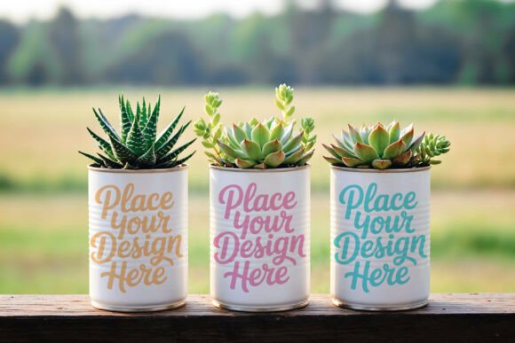 Download Decoupage Tin Cans PSD JPG Mockup - Premium Resources