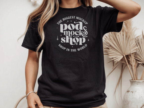 Download Comfort Colors 1717 Black Shirt Mockup - Black shirt mockup Collection