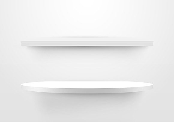 Download 3D White Shelf Minimal Mockup Product - Minimal mockup Collection